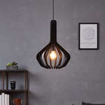 Lampadario-Industrial-Velasco-1-Luce-Acciaio-Nero-Diffusore-Nero