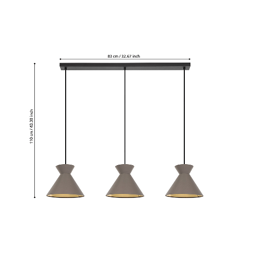 Lampadario-Contemporaneo-Nastasia-3-Luci-Acciaio-Nero