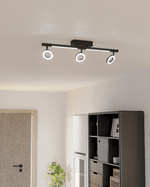 Spot-Moderno-Cardillio-2-In-Alluminio-Nero-3-Luci-Led-32W-3000K-Ip20