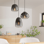 Lampadario-Contemporaneo-Aguilares-3-Luci-Pendenti-Metallo-Nero