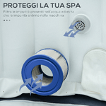 Outsunny-Set-6-Filtri-per-Piscine-e-Spa-Gonfiabili-in-Tessuto-non-Tessuto-Ø10.5x8cm-Blu-e-Bianco