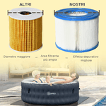 Outsunny-Set-6-Filtri-per-Piscine-e-Spa-Gonfiabili-in-Tessuto-non-Tessuto-Ø10.5x8cm-Blu-e-Bianco