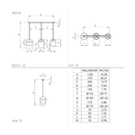 Lampadario-Contemporaneo-Cambaito-3-Luci-Acciaio-Avorio