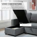 HOMCOM-Divano-Letto-3-Posti-e-Penisola-con-Contenitore-Rivestimento-Tessuto-Effetto-Lino-211.5x146x85cm