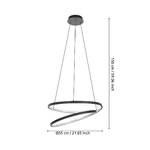 Lampadario-Moderno-Ruotale-Led-Alluminio-Nero