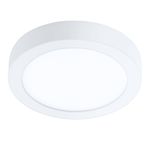 Eglo Plafoniera Moderna Fueva Z Acciaio Bianco Led Integrato 16,5W 2700 6500K Ip44