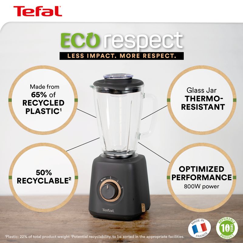 Tefal-Eco-Respect-BL46EN-125-L-Frullatore-da-tavolo-800-W-Nero