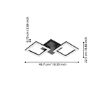 Plafoniera-Moderna-Paranday-Z-Led-Acciaio-Nero