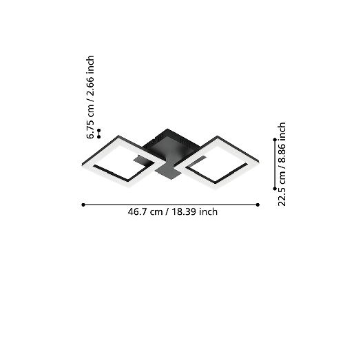 Plafoniera-Moderna-Paranday-Z-Led-Acciaio-Nero