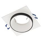 Eglo Faretto Ad Incasso Moderno Carosso Alluminio Bianco 1 Luce Gu10 35W Ip20