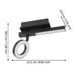 Spot-Moderno-Cardillio-2-In-Alluminio-Nero-1-Luce-Led-32W-3000K-Ip20