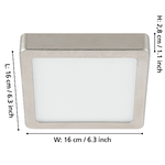 Plafoniera-Moderna-Fueva-5-Acciaio-Nichel-Satinato-Led-Integrato-11W