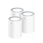 Cudy M3000 3-PACK sistema Wi-Fi Mesh Dual-band (2.4 GHz/5 GHz) Wi-Fi 6 (802.11ax) Grigio, Bianco 1 Interno