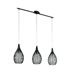 Lampadario-Contemporaneo-Razoni-3-Luci-Acciaio-Nero