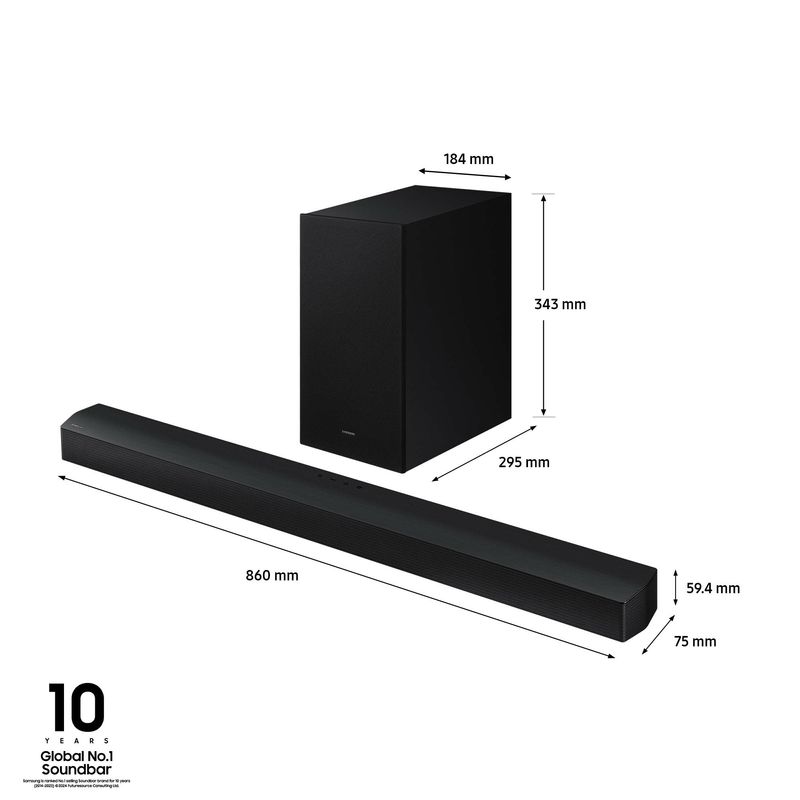 Samsung-Soundbar-HW-B650D-3.1-Ch.-Dolby-Audio---DTS-Virtual-X-Built-in-Center-Speaker-Subwoofer-with-Bass-Boost