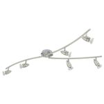 Spot-Moderno-Magnum-Led-In-Acciaio-Nichel-Satinato-6-Luci-Gu10-28W-3000K-Ip20