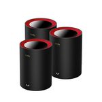 Cudy M3000 3-Pack Dual-band (2.4 GHz/5 GHz) Wi-Fi 6 (802.11ax) Nero, Rosso 1 Interno