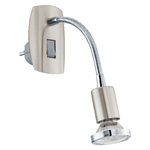 Eglo Applique Moderna Mini 4 In Acciaio Nichel Satinato Luce Gu10 2,8W