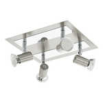 Spot-Moderno-Rottelo-Acciaio-Nichel-Satinato-4-Luci-Gu10-46W-Ip20