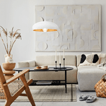 Lampadario-Contemporaneo-Mogano-1-Luce-Acciaio-Bianco-E-Rame