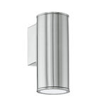 Eglo Applique Moderna Da Esterno Riga 1 Luce Acciaio Inox Grigio