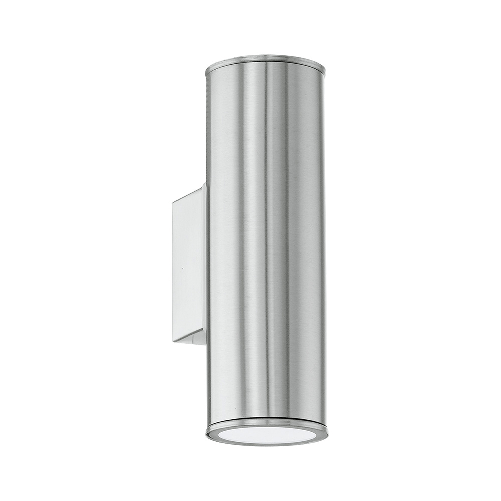 Applique-Moderna-Da-Esterno-Riga-2-Luci-Acciaio-Inox-Grigio