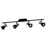 Spot-Moderno-Barnham-In-Acciaio-Nero-4-Luci-Gu10-3W-Ip20