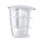 Eglo Applique Contemporanea Da Esterno Aloria 1 Luce Alluminio Fuso Bianco