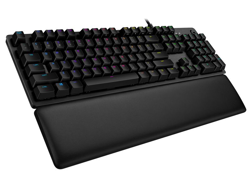 Logitech-G-G513-CARBON-LIGHTSYNC-RGB-Mechanical-Gaming-Keyboard-GX-Brown-tastiera-USB-QWERTY-Spagnolo-Carbonio