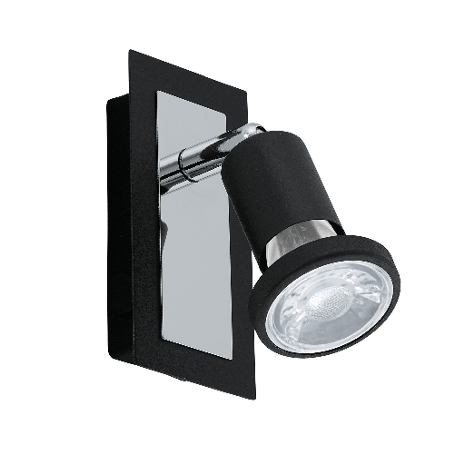 Spot-Moderno-Sarria-In-Acciaio-Nero-1-Luce-Gu10-45W-Ip20