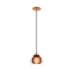 Lampadario-Contemporaneo-Rocamar-1-Luce-Acciaio-Rame