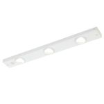 Applique-Moderna-Kob-Led-Acciaio-Bianco-3-Luci-Led-23W