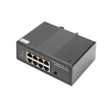 Digitus Switch PoE di rete Gigabit Ethernet a 7 porte, industriale, non gestito, porta 1PD