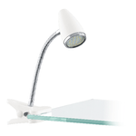 Eglo Lampada Da Tavolo Moderna Riccio 1 Policarbonato Bianco 1 Luce Gu10 2,8W