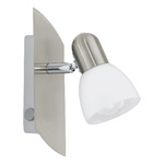 Eglo Spot Contemporaneo Enea In Acciaio Nichel Satinato 1 Luce E14 25W Ip20