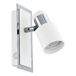 Eglo Spot Moderno Davida In Acciaio Cromo 1 Luce Gu10 4,6W Ip20