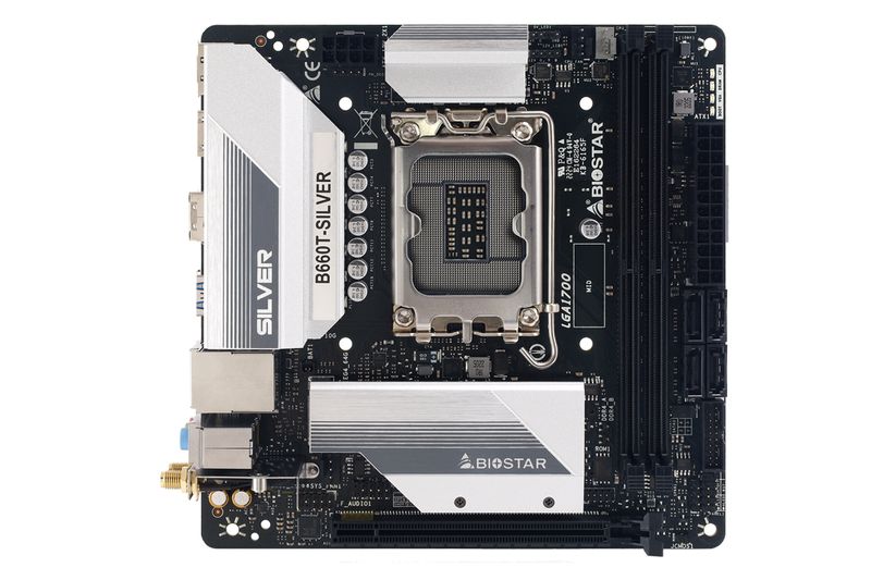 Biostar-B660T-SILVER-scheda-madre-Intel-B660-LGA-1700-mini-ITX