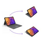 Custodia-Logitech-Folio-Touch-con-tastiera-wireless-retroilluminata-per-iPad-Air-4a-generazione---Trackpad---Digitazione-comoda---Angolo-regolabile---Colore-grigio