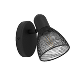 Eglo Spot Moderno Carovigno In Acciaio Nero 1 Luce E14 28W Ip20