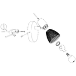 Spot-Moderno-Carovigno-In-Acciaio-Nero-1-Luce-E14-28W-Ip20