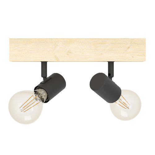 Spot-Minimal-Townshend-3-Legno-Marrone-2-Luci-E27-60W