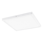 Eglo Plafoniera Moderna Fueva 1 In Alluminio Bianco Led Integrato 22W 3000K Ip20