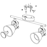 Spot-Moderno-Seras-2-In-Acciaio-Nero-2-Luci-Gu10-3W-Ip20