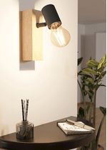 Spot-Minimal-Townshend-3-Legno-Marrone-1-Luce-E27-10W