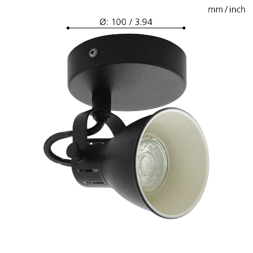 Spot-Moderno-Seras-2-In-Acciaio-Nero-1-Luce-Gu10-3W-Ip20