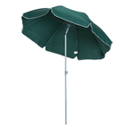 Outsunny Ombrellone da Esterni 2x2.3 m Portatile e con Tettuccio Inclinabile in Poliestere Verde Scuro