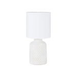 Eglo Lampada Da Scrivania Contemporanea Bellariva 1 Luce Ceramica Bianco Panna