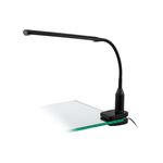 Eglo Lampada Da Tavolo Contemporanea Laroa Policarbonato Nero Led Integrato 4,2W