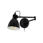 Eglo Applique Moderna San Peri 1 Luce Acciaio Nero