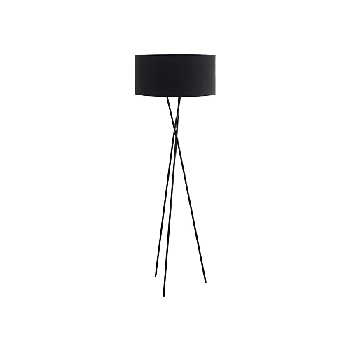 Piantana-Contemporanea-Fondachelli-1-Luce-Acciaio-Nero-Diffusore-Nero